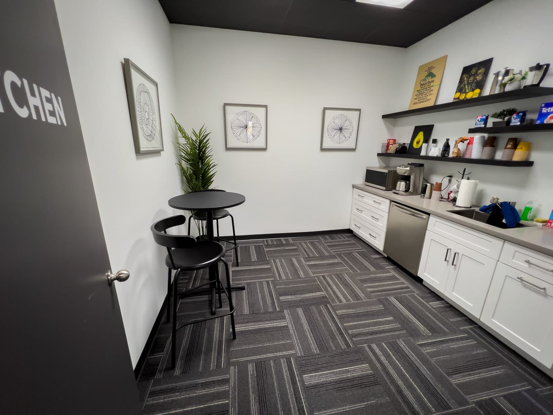 Kitchen and crew lounge at Viva Studios